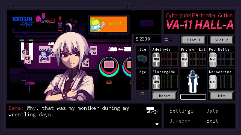 VA-11 Hall-A: Cyberpunk Bartender Action - Screenshot #160351 | 1280 x 720