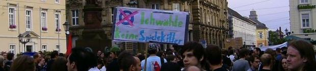 Demonstration in Karlsruhe - Wenn Spieler sich wehren [Update: Jetzt mit Video und so]