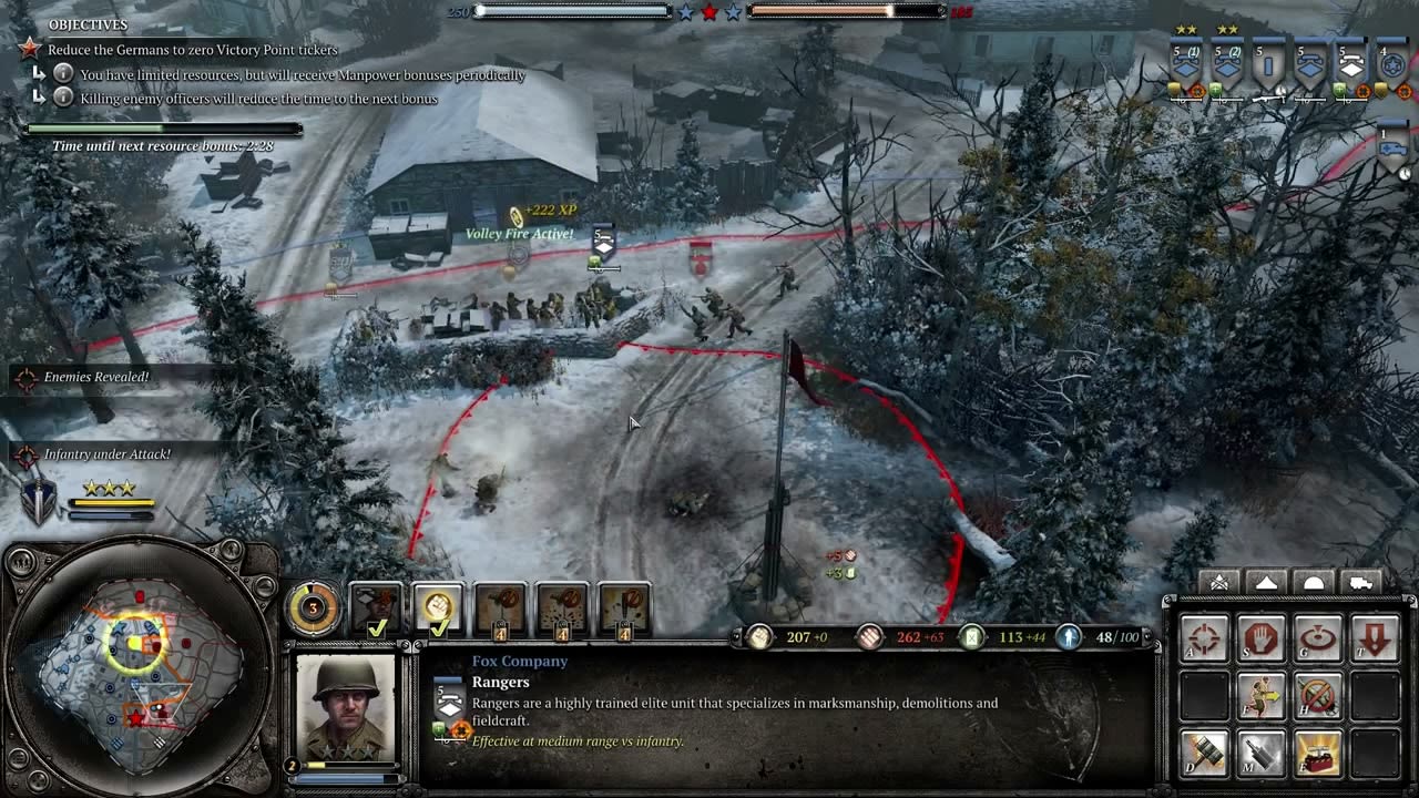 company of heroes 2 - ardennes assault fox company rangers review