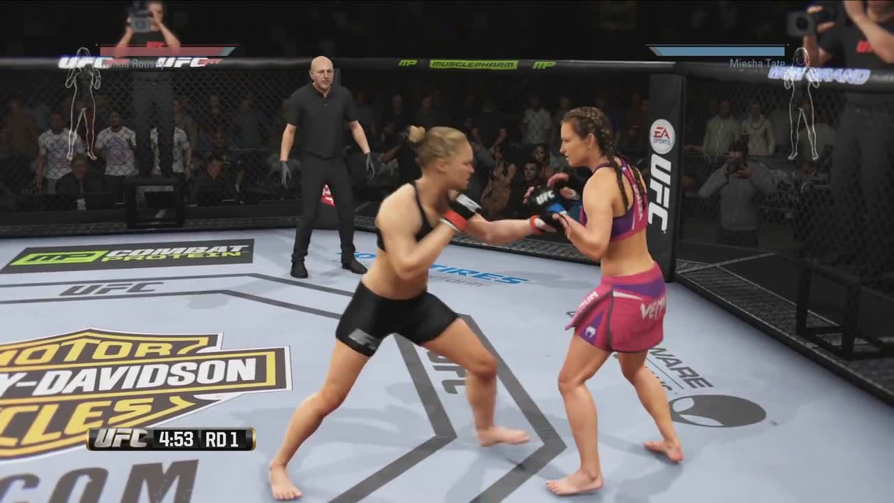 EA Sports UFC Ronda Rousey Vs Miesha Tate Gameplay Video Pressakey